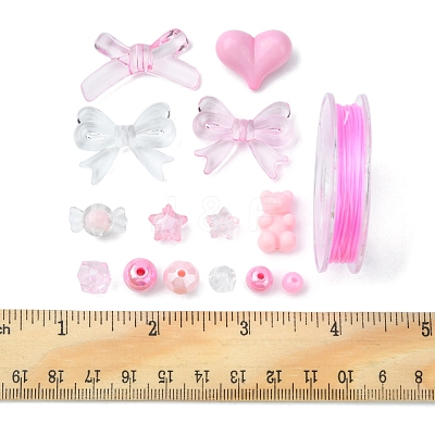 DIY Cute Beaded Stretch Bracelet Making Kit DIY-FS0003-25-1