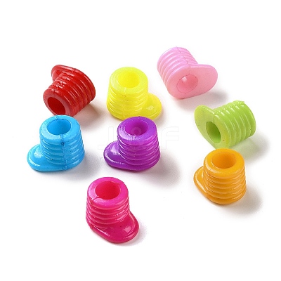 Opaque Acrylic Beads OACR-A017-05-1
