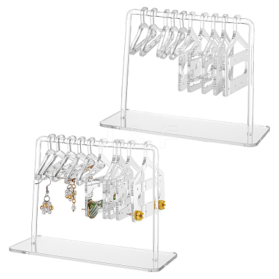2 Sets Acrylic Earring Display Hanger Rack EDIS-PH0001-42A-1