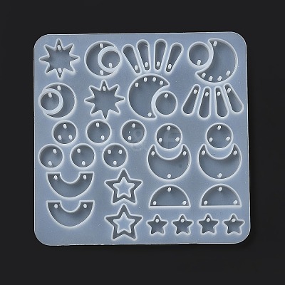DIY Silicone Pendant Molds X-DIY-G079-12B-1