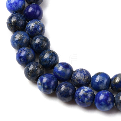 Natural Lapis Lazuli Bead Strands G-G953-03-6mm-1