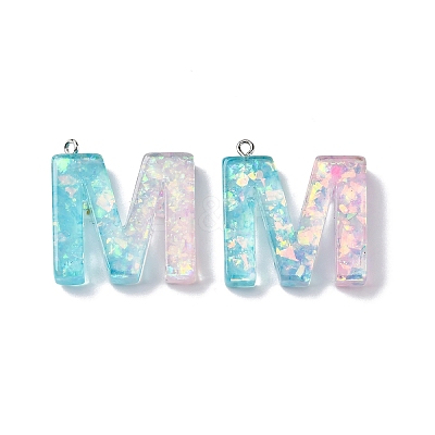 Transparent Epoxy Resin Pendants CRES-XCP0001-32M-1