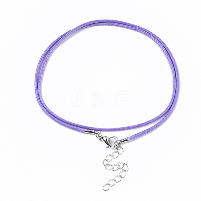 Waxed Cotton Cord Necklace Making MAK-S032-1.5mm-B10-1