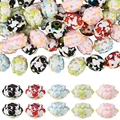 Opaque Acrylic Beads SACR-YW0002-78A-01-1