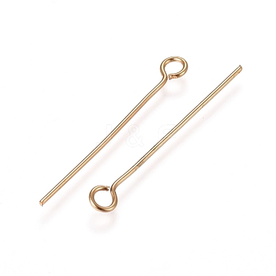 304 Stainless Steel Eye Pins X-STAS-L238-005G-G-1