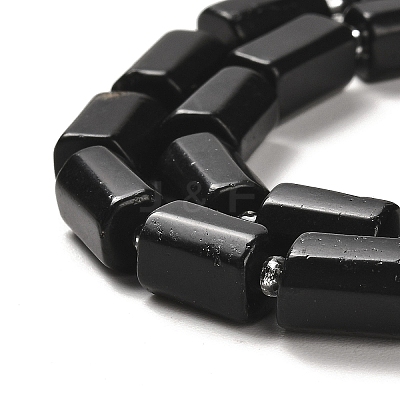 Natural Black Tourmaline Beads Strands G-N327-06-14A-1