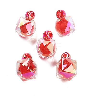 UV Plating Opaque Acrylic Pendants OACR-S142-03-1