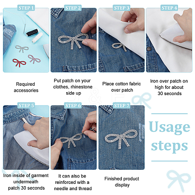 18Pcs 3 Colors Hot Glue & Rhinestone Sequin Patches PATC-FG0002-51-1