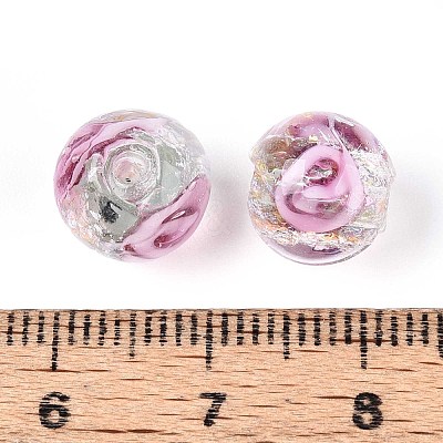 Handmade Foil Lampwork Beads LAMP-T021-33A-1