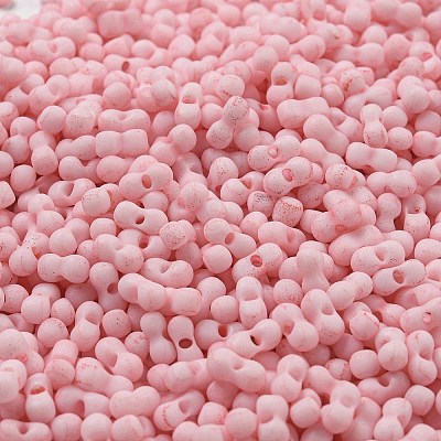 Macaron Color Opaque Frosted Glass Seed Beads SEED-K009-12B-08-1