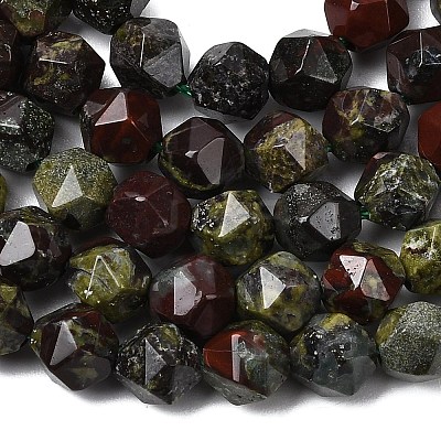 Natural Dragon Blood Beads Strands G-Z119-A17-01-1