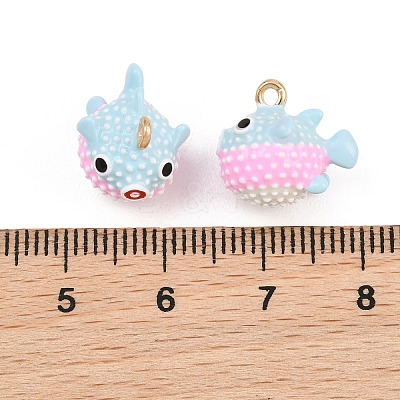 Alloy Enamel Pendants AL-CBA8C77-03G-02-1