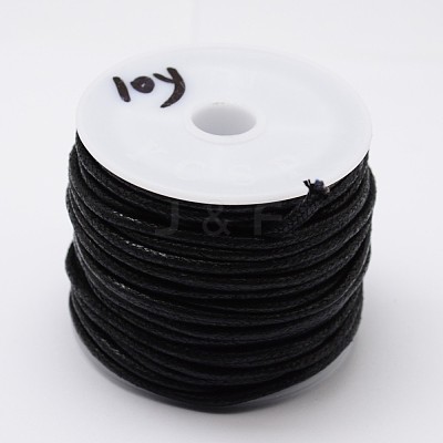 Round Braided Waxed Cotton Cords YC-L002-01-1