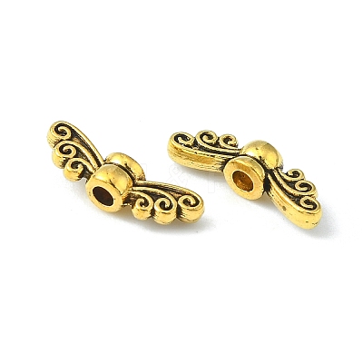 Tibetan Style Alloy Fairy Wing Beads TIBEB-6007-AG-FF-1