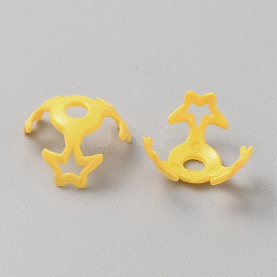 Hollow Acrylic Beads Caps LS-DIY-WH20002-29F-1