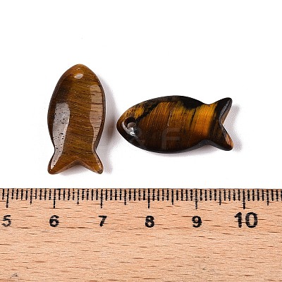 Natural Tiger Eye Pendants X-G-N342-106H-1