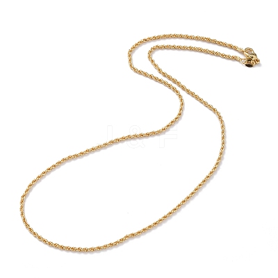 Brass Rope Chain Necklaces X-NJEW-I247-06G-1