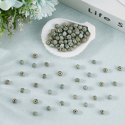 120Pcs Handmade Porcelain Beads PORC-LT0001-13D-1