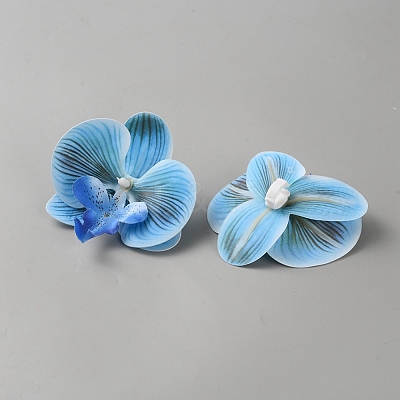 PU Leather Flower Shoe Buckle Clips DIY-WH0816-033E-1