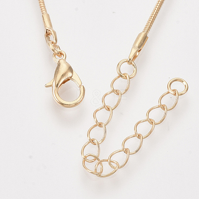 Brass Snake Chain Necklaces X-MAK-T006-11A-KC-1