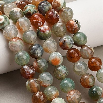 Natural Fire Crackle Agate(Dyed & Heated) Beads Strands G-K425-A03-12mm-1