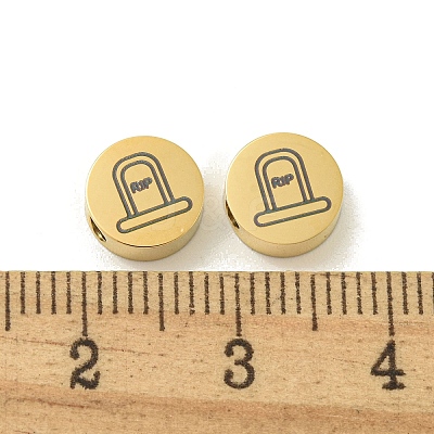 Halloween 304 Stainless Steel Beads STAS-U017-01G-A-1