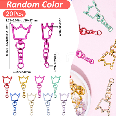 20Pcs Alloy Swivel Clasps FIND-SP0005-16-1