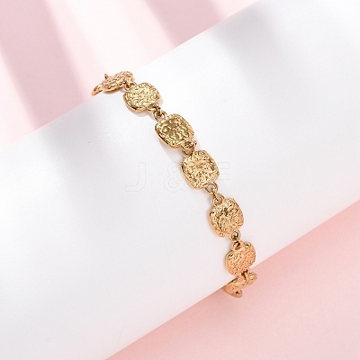 304 Stainless Steel Link Chain Bracelets for Women BJEW-K293-03G-1