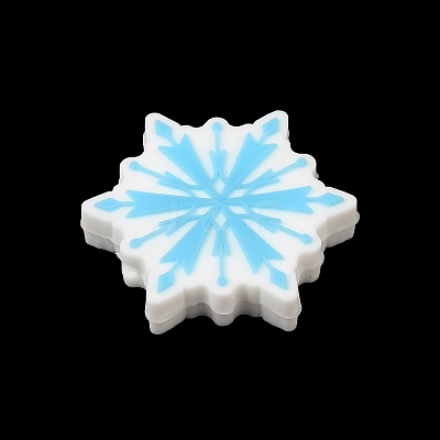 Christmas Theme Silicone Focal Beads SIL-G011-09C-1