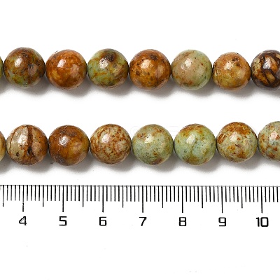 Natural Yellow Chrysocolla Beads Strands G-H298-A07-04-1