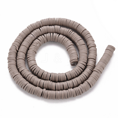 Handmade Polymer Clay Bead Strands CLAY-T002-6mm-52-1