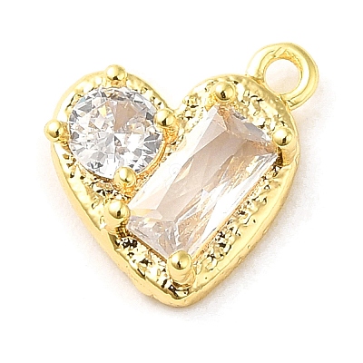 Brass Micro Pave Cubic Zirconia Pendants LS-ZIRC-P113-05G-1