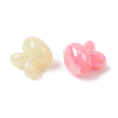 Opaque Acrylic European Beads OACR-G058-04-1