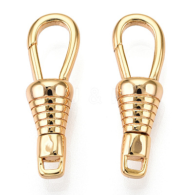 Brass Lobster Claw Clasps KK-N254-21G-1