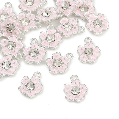 Alloy Enamel with Crystal Rhinestone Charms FIND-G093-01P-02-1