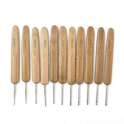11Pcs Iron Crochet Hooks AJEW-C041-03-1