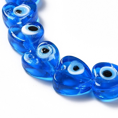 Handmade Evil Eye Lampwork Beads Strands LS-LAMP-E023-07B-06-1