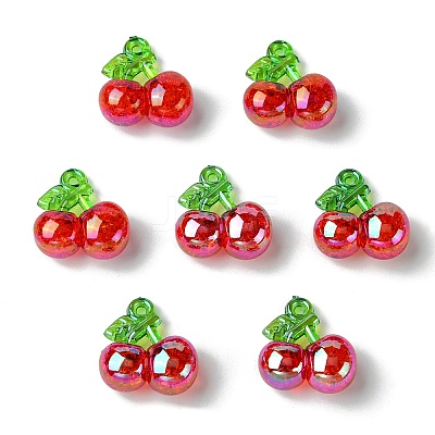 Electroplated Transparent Acrylic Pendants FIND-CJC0022-19-1