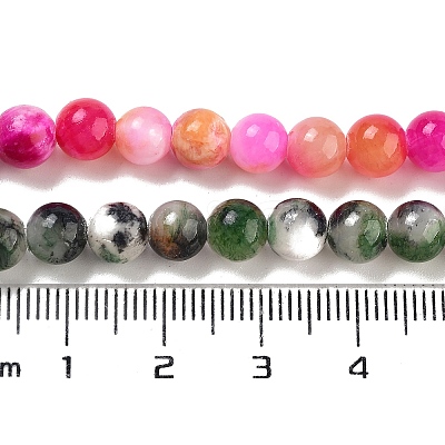 Natural Persian Jade Beads Strands G-D434-6mm-M-1