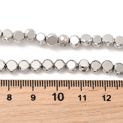 Electroplate Glass Beads Strands EGLA-F166-04A-P-1