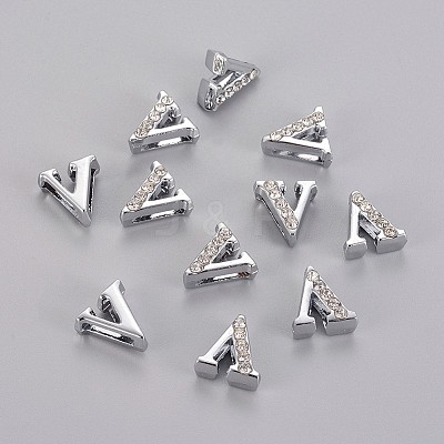 Alloy Initial Slide Beads X-ZP1V-NLF-1