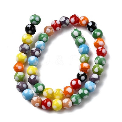 Handmade Lampwork Beads X-LAMP-D002-8mm-01C-1