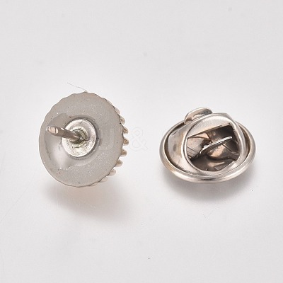 Plastic Safety Brooches JEWB-WH0009-30-1