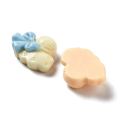 Opaque Resin Cabochons RESI-I057-D-1