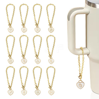 1 Set Alloy Enamel Wine Glass Charms HJEW-TA0001-16A-1