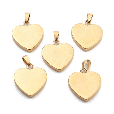 Ion Plating(IP) Fashionable 304 Stainless Steel Stamping Blank Tag Pendants X-STAS-J002B-01G-1