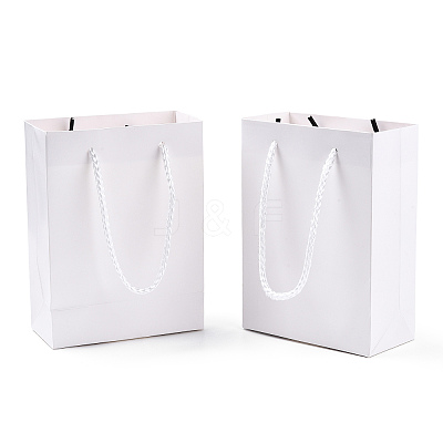 Rectangle Cardboard Paper Bags AJEW-E034-10-1