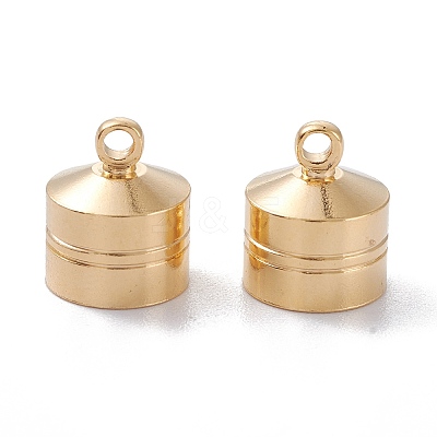 Brass Cord Ends X-KK-D002-05G-1