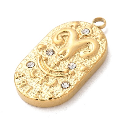 304 Stainless Steel Pendants LS-STAS-F349-03G-02-1