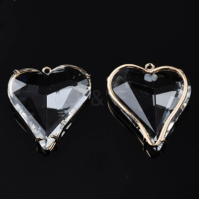 Transparent Glass Pendants X-GLAA-Q088-022-1